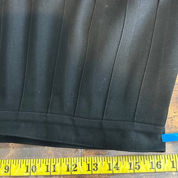 Vintage Talbots 100 Worsted Wool Pleated Skirt 16 Academia Preppy Goth EUC - Picture 4 of 9